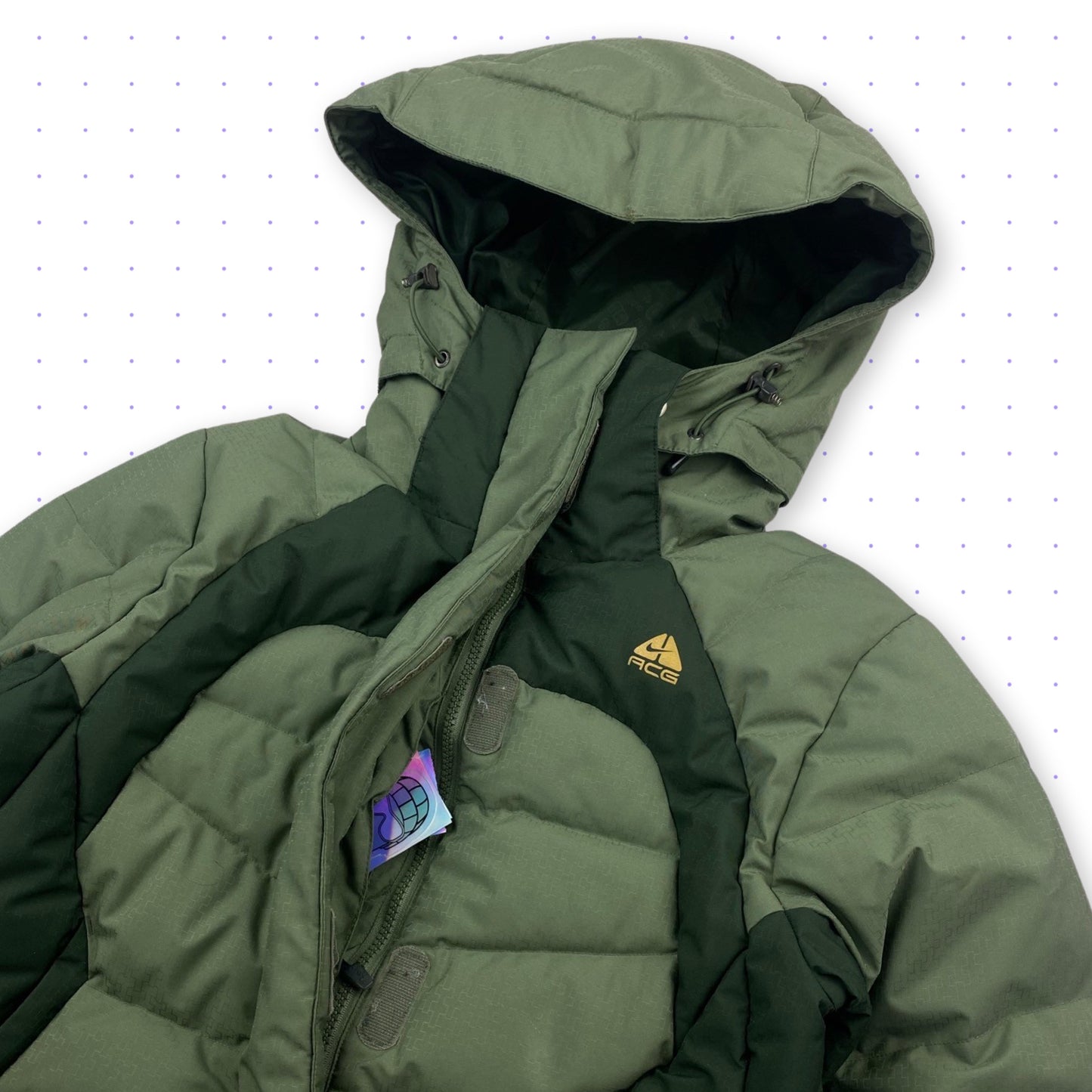 ‘08 Nike ACG Ventilated Puffer Jacket Two Tone Green