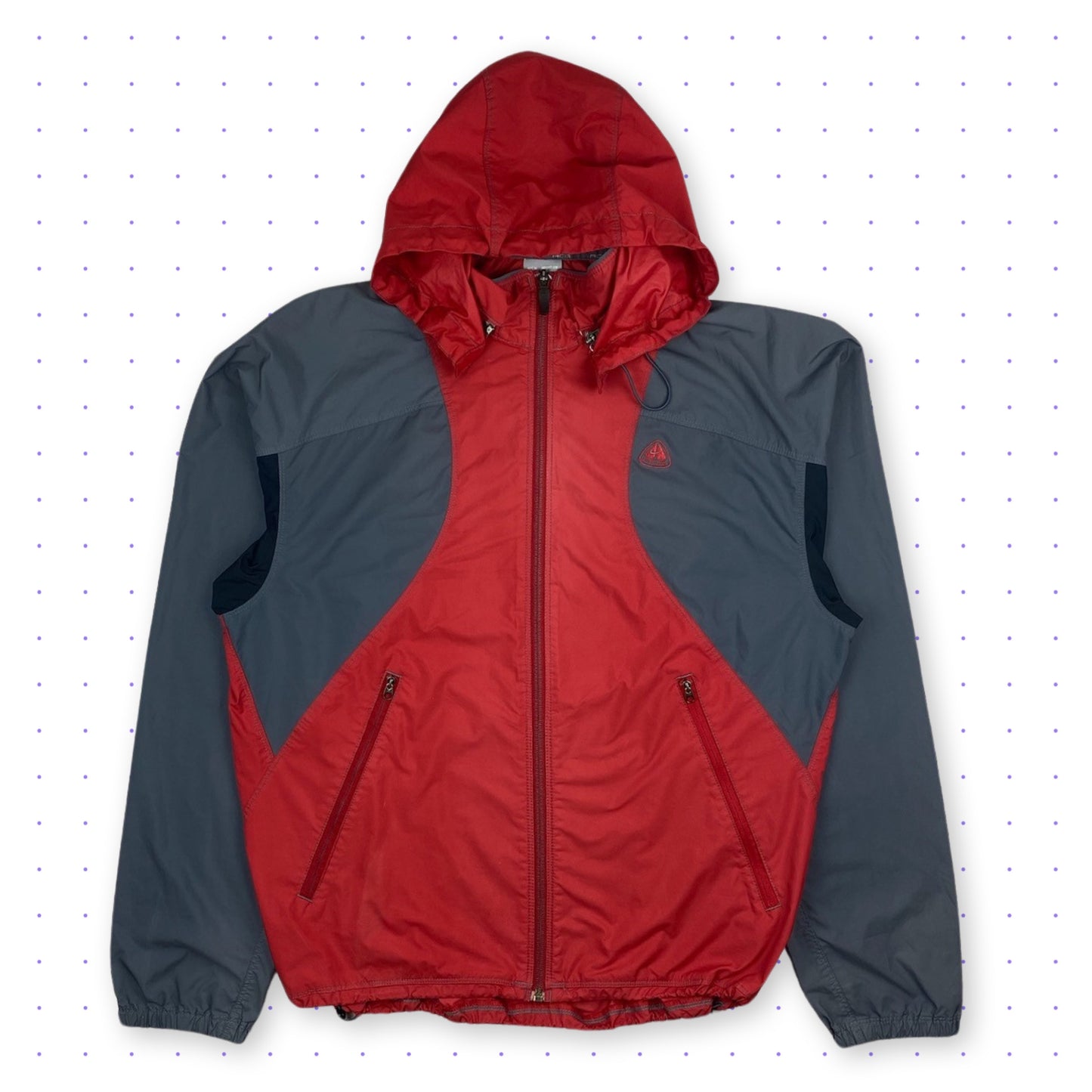 00s Nike ACG Packable Jacket Grey/Red