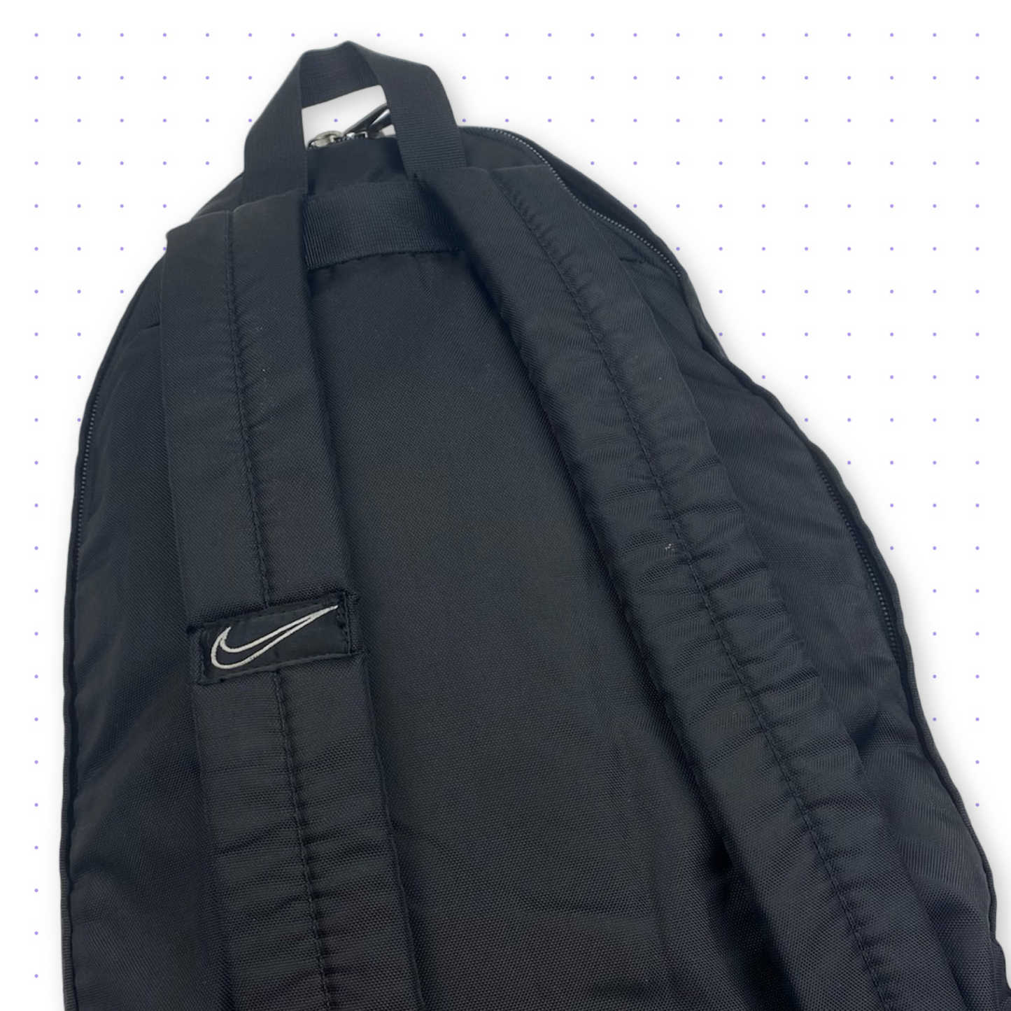 ‘99 Nike Reflective Rubber Swoosh Backpack Black