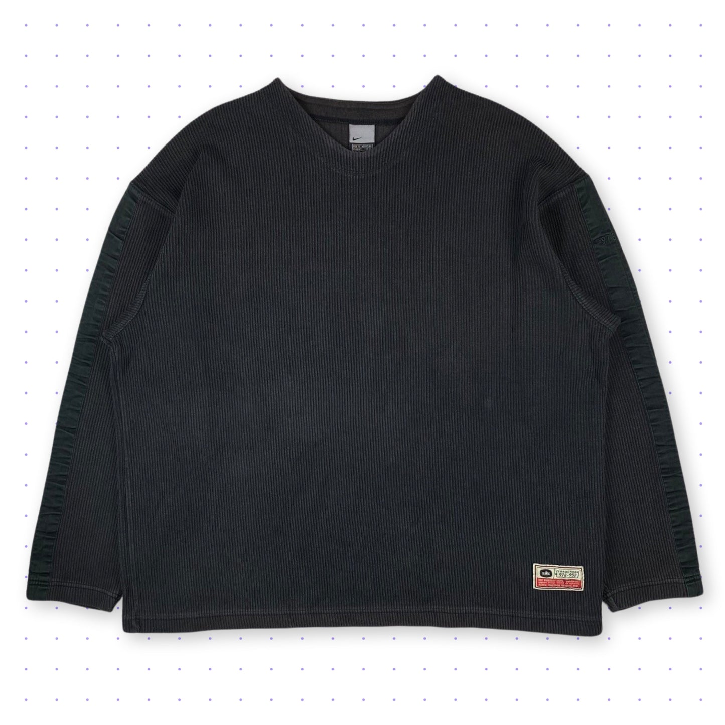 00s Nike 978-952 Corduroy Sweater Black