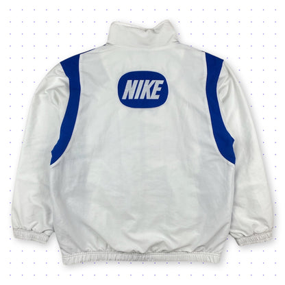 00s Nike Spellout Jacket White/Blue