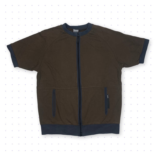 ‘01 Nike Black Tab Zip T-Shirt Brown/Grey