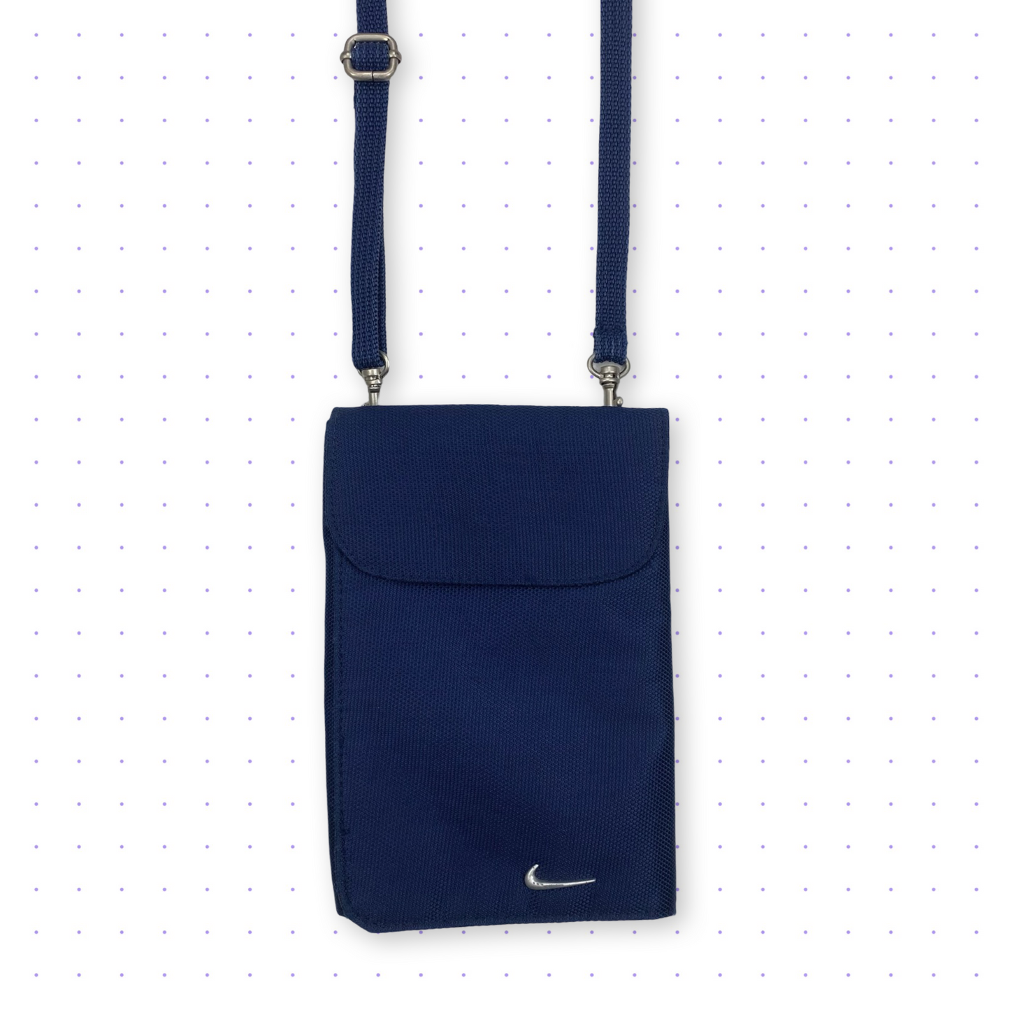 90s Nike Multi Pocket Convertible Belt Clip Bag Navy Blue