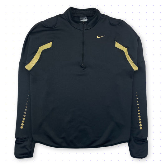 ‘05 Nike Sphere React Reflective Articulated Half-Zip Sweater Black