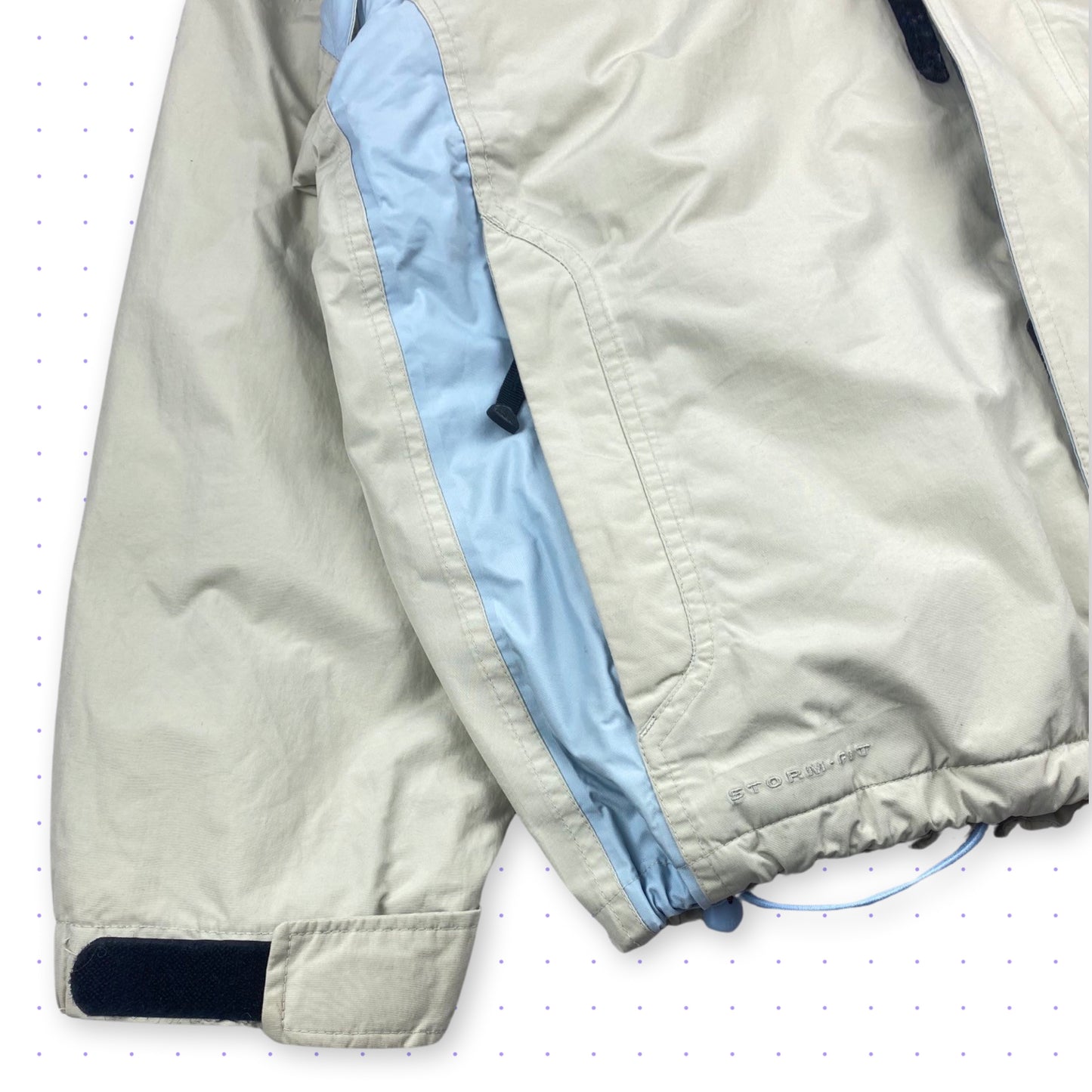 ´01 Nike ACG Storm-Fit Padded Ventilated Jacket Beige/Babyblue