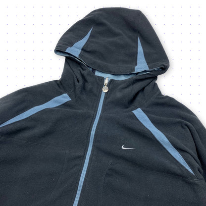 00s Nike 2in1 Reversible Fleece Jacket Grey/Blue