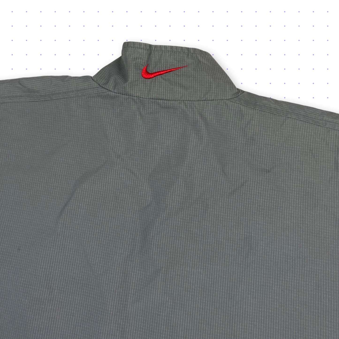 00s Nike Hex Jacket Zip Pullover Grey/Red