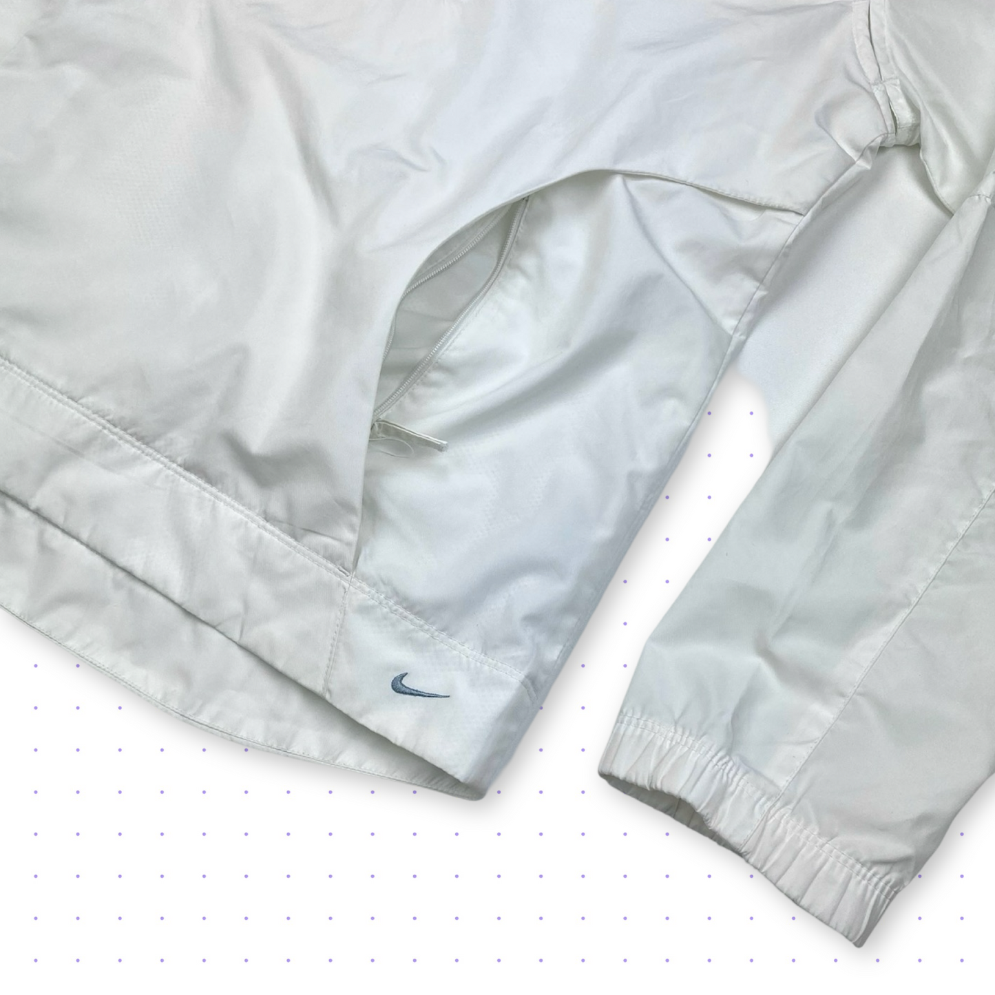 00s Nike Clima-Fit Ventilated Half-Zip Jacket White