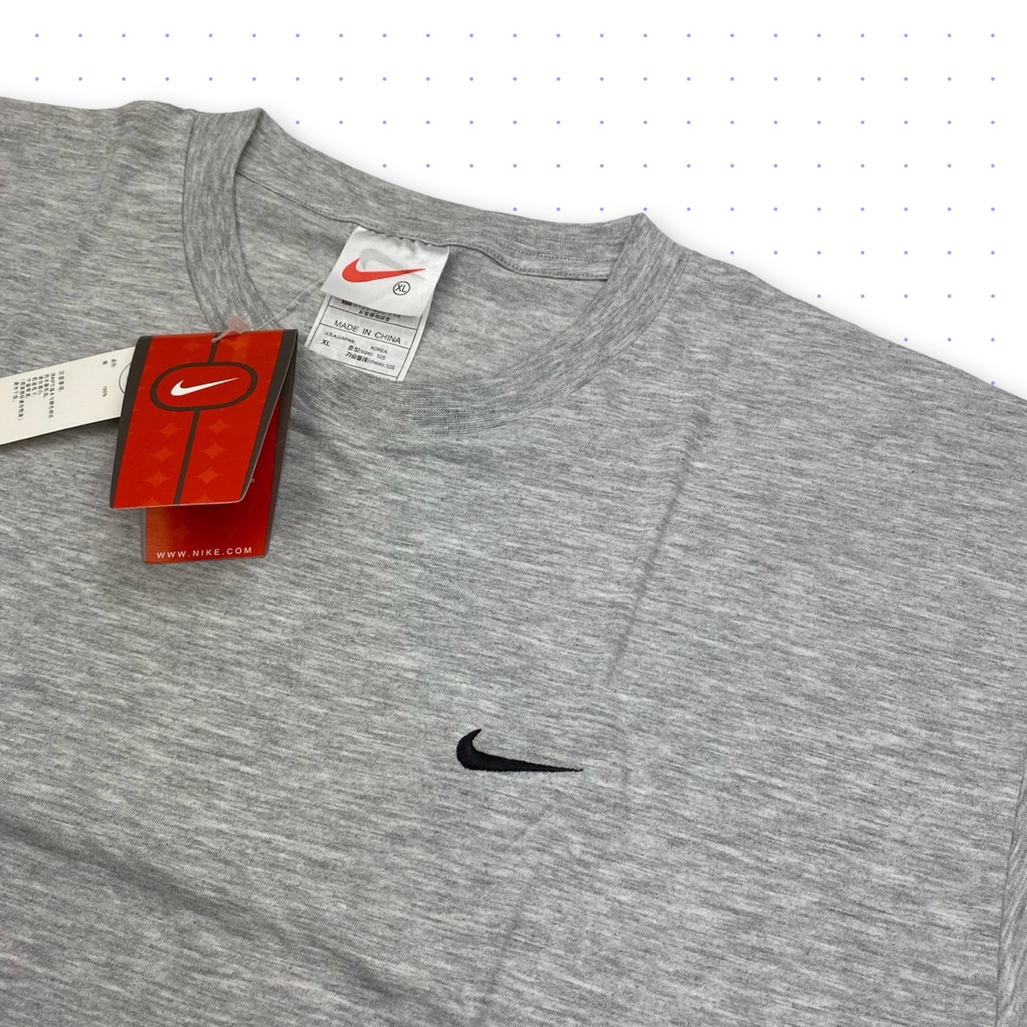 90s Nike DEADSTOCK T-Shirts White/Grey/Khaki