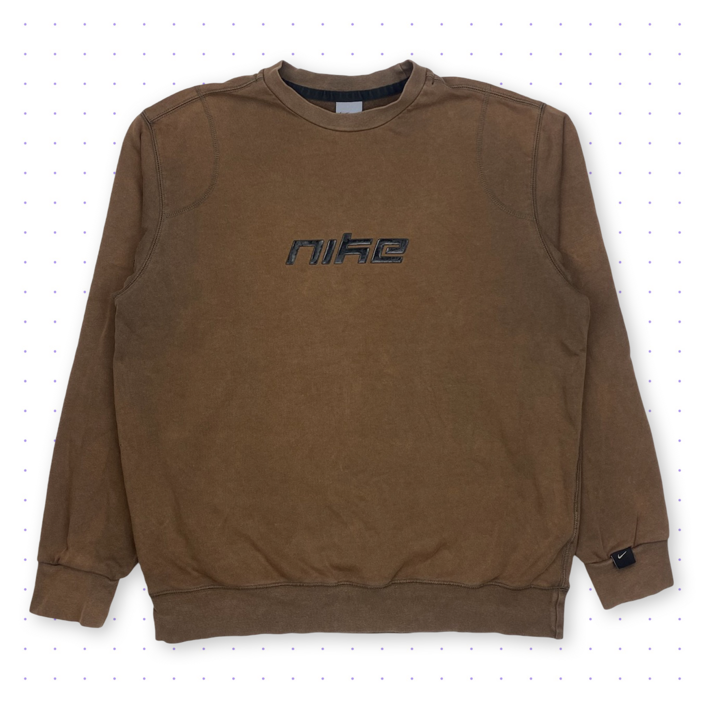 ‘01 Nike Black Tab Sweater Washed Brown