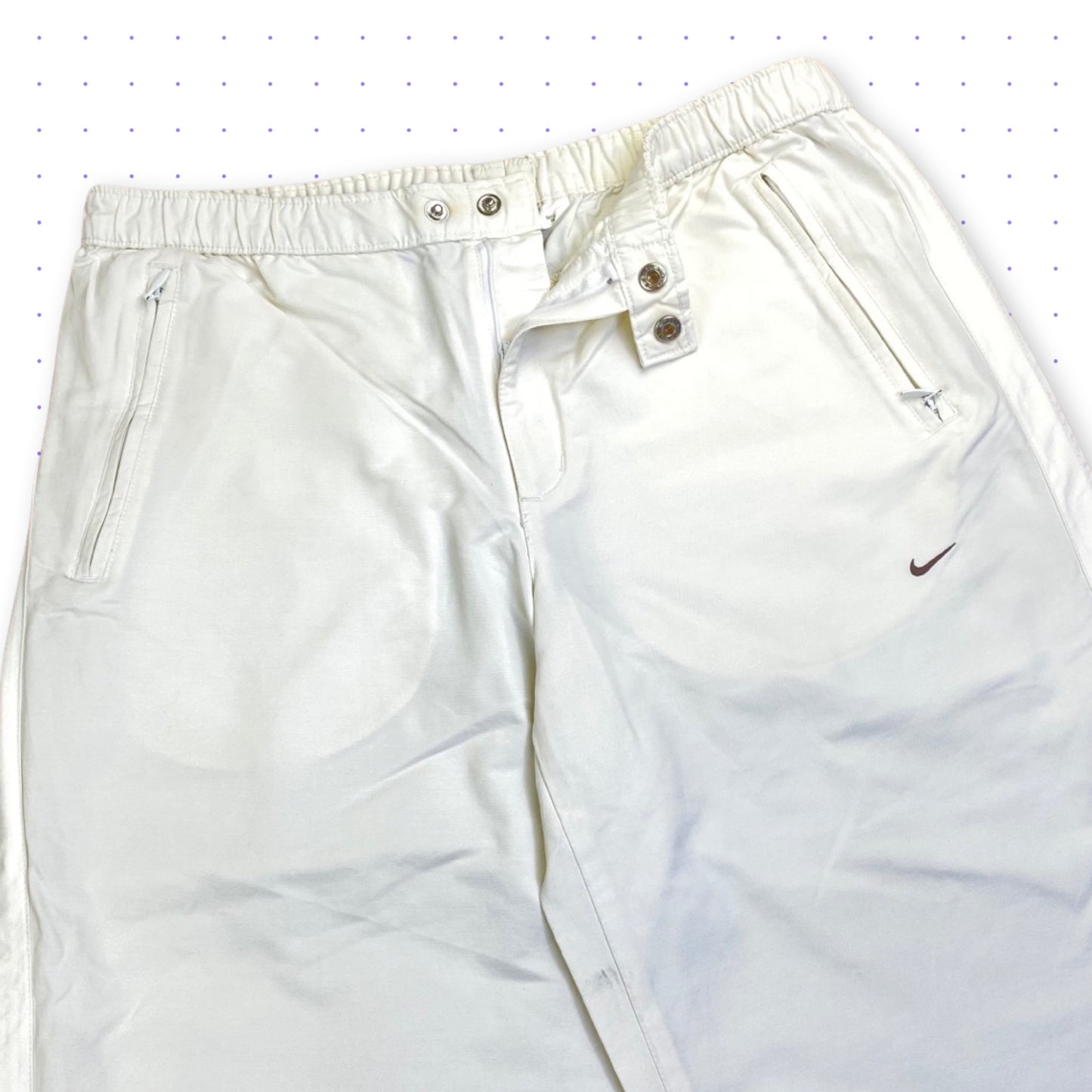 00s Nike Trackpants White