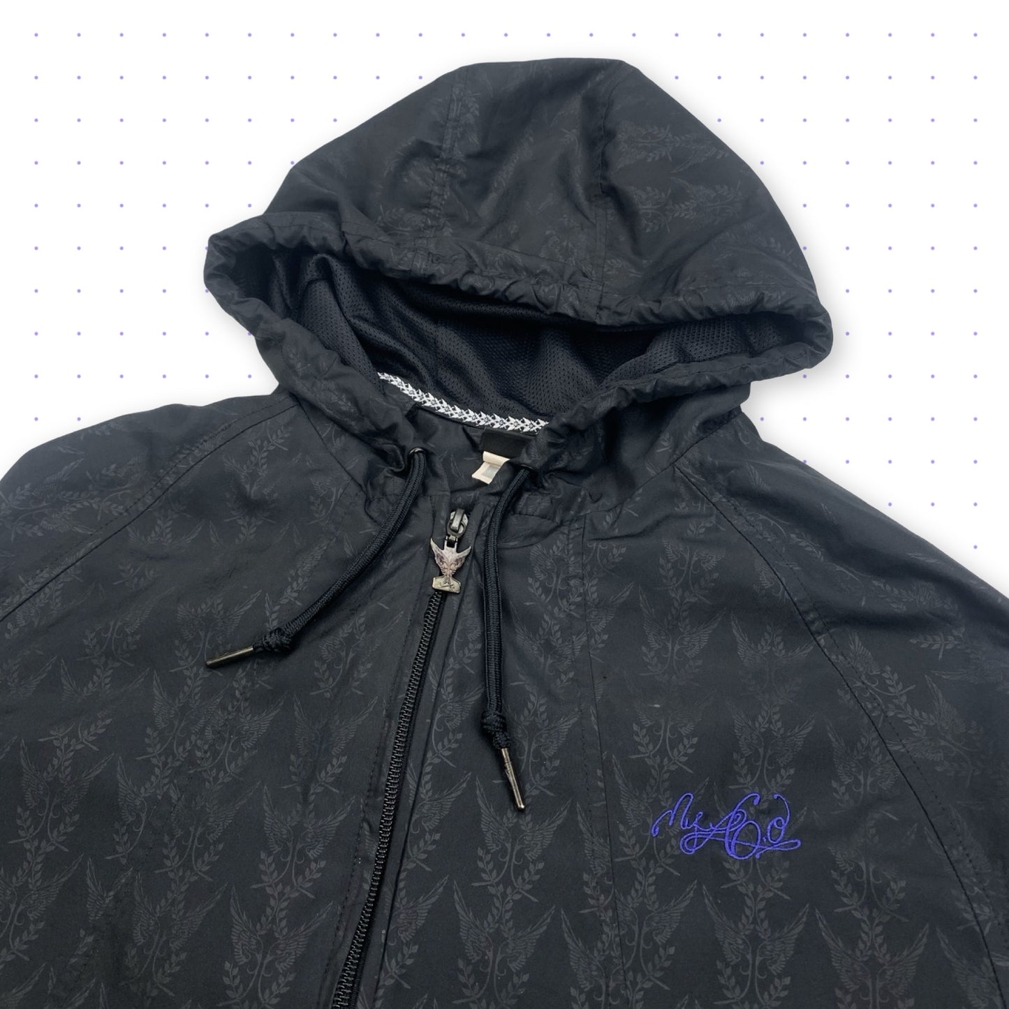 ‘08 Nike 6.0 Patterned Lightweight Jacket Black