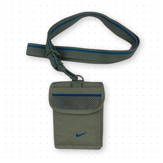 00s Nike Multi Pocket Convertible Belt Clip Side Bag Khaki