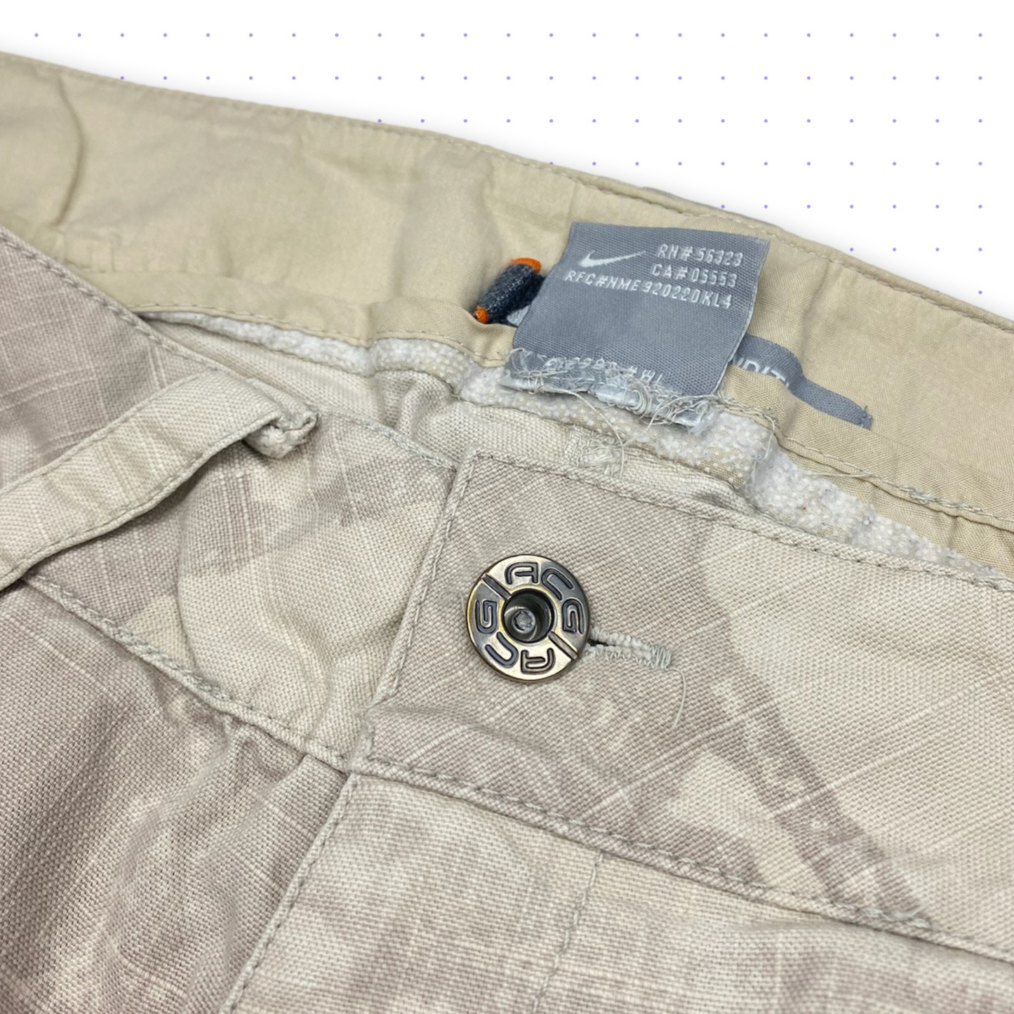 00s Nike ACG Camouflage Pants Beige