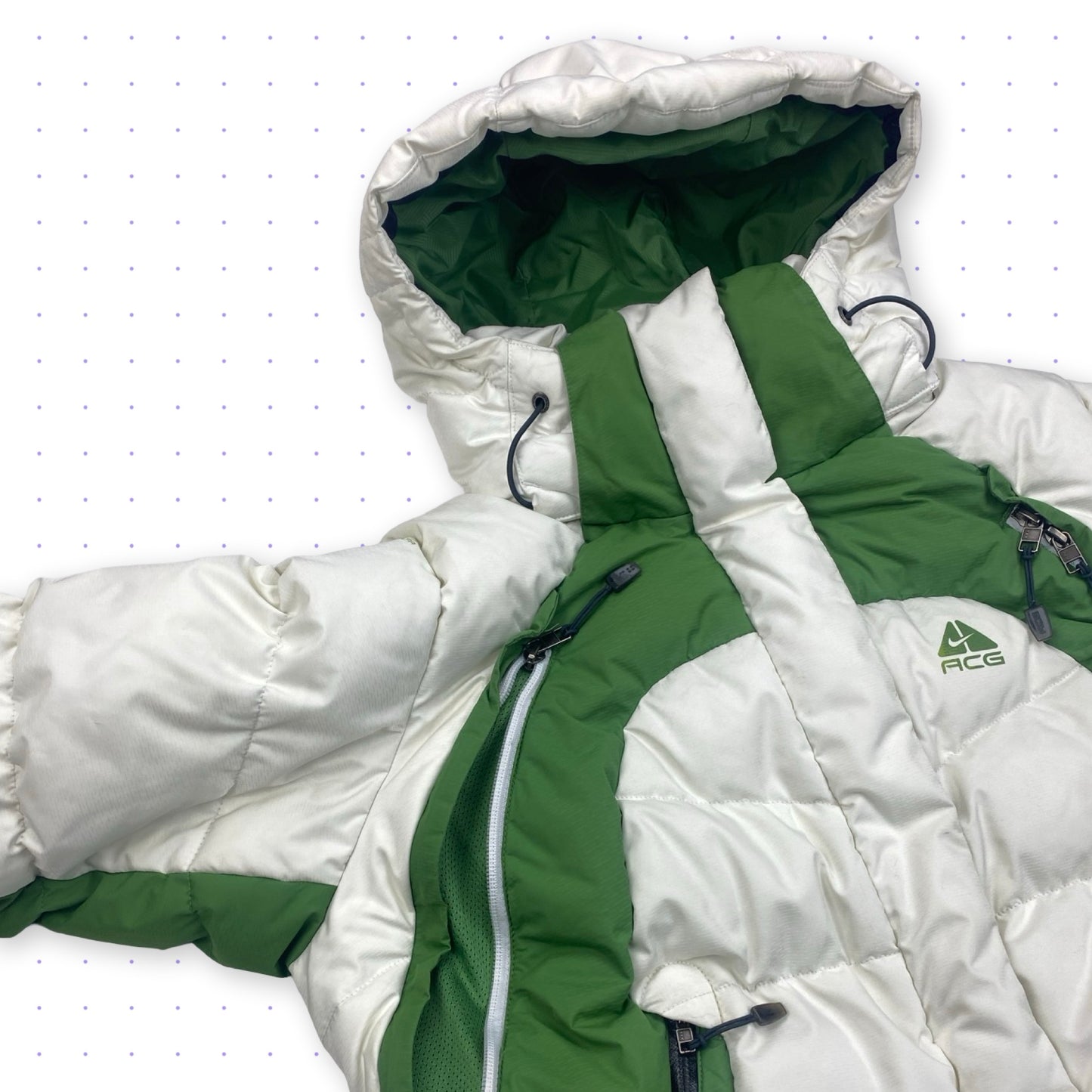 ‘05 Nike ACG Ventilated Puffer Jacket White/Green