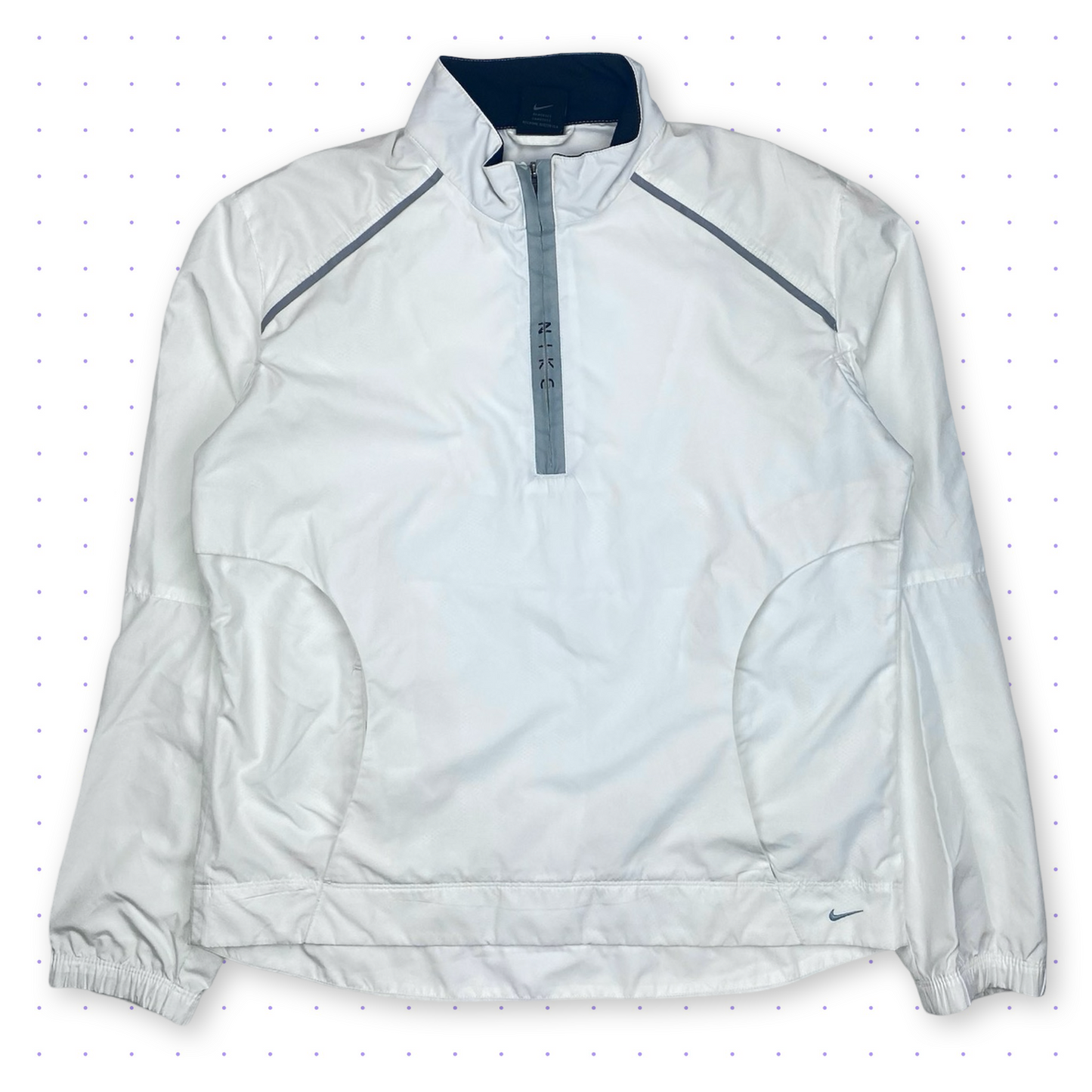 00s Nike Clima-Fit Ventilated Half-Zip Jacket White