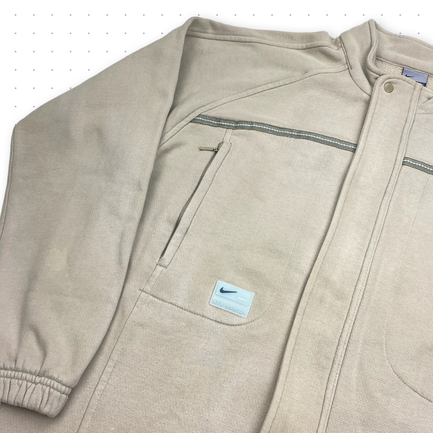 00s Nike 928-952:01 Patch Jacket Beige