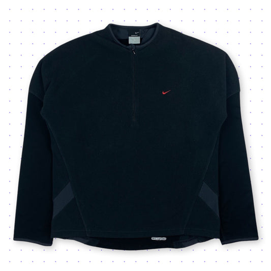 00s Nike Therma-Fit Fleece Zip Sweater Black