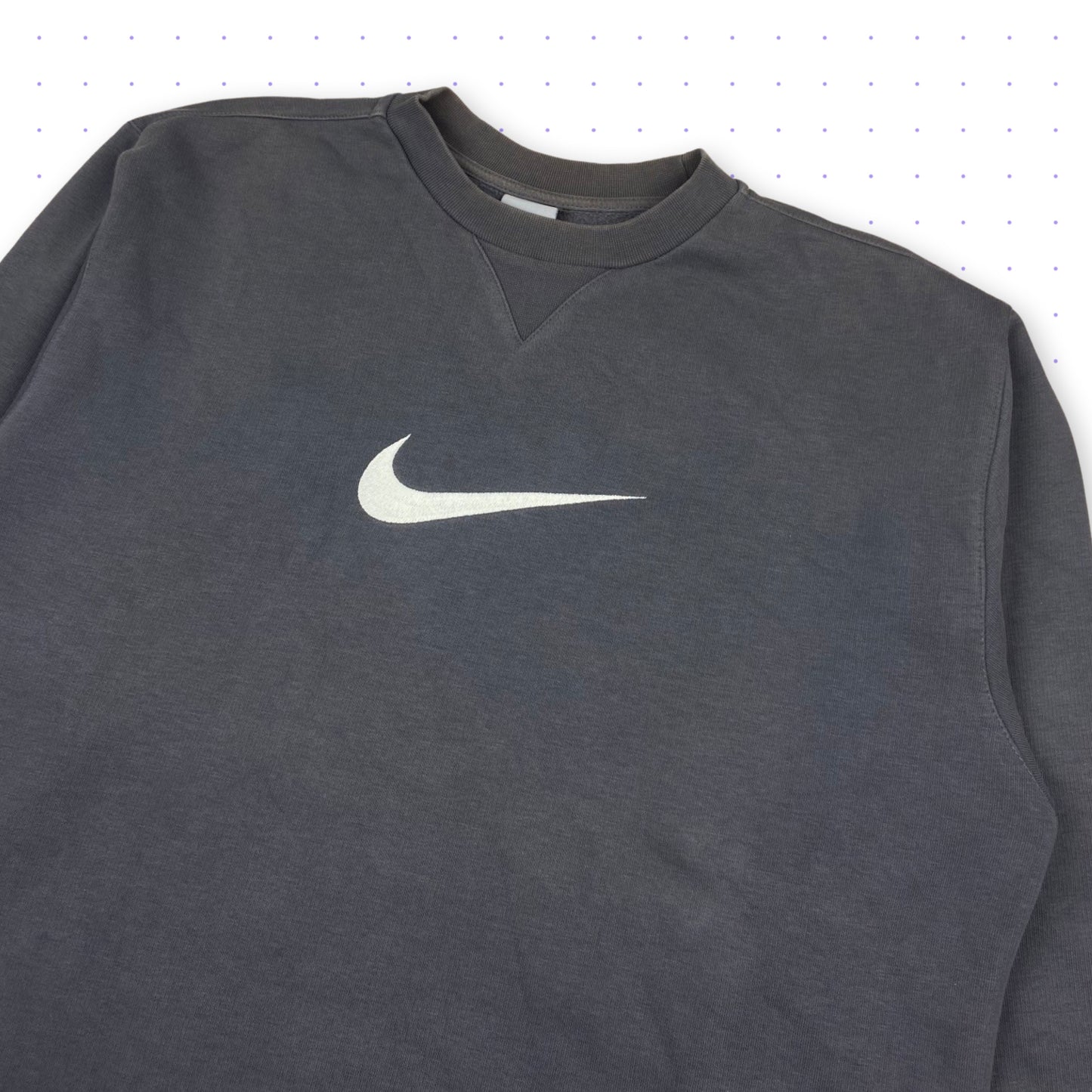 00s Nike Centerswoosh Sweater Grey