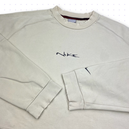 00s Nike Tactical Distressed Sweater Beige