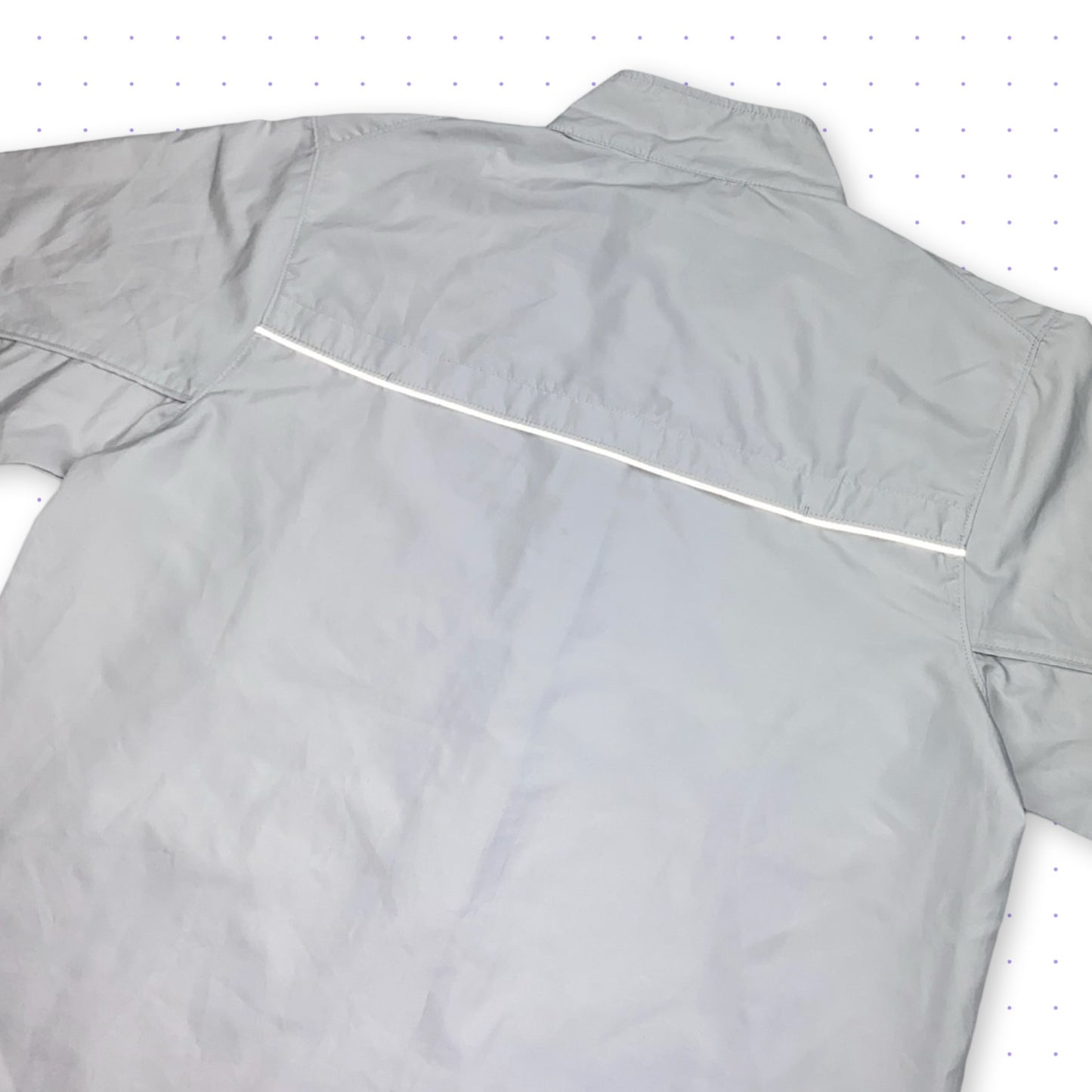 ‘07 Nike Piped Reflective Jacket Light Grey