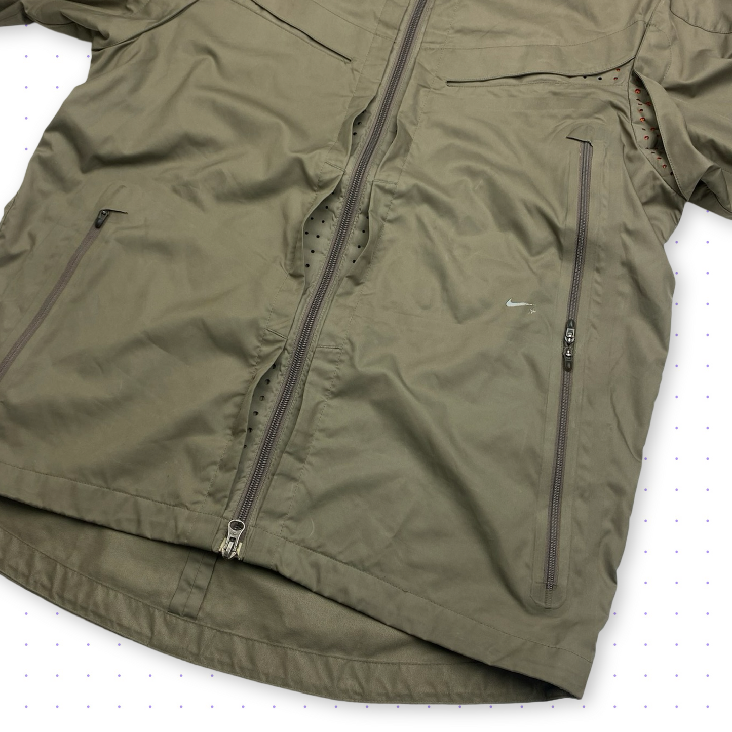 00s Nike+ Ventilated Multi-Pocket Jacket Khaki Green