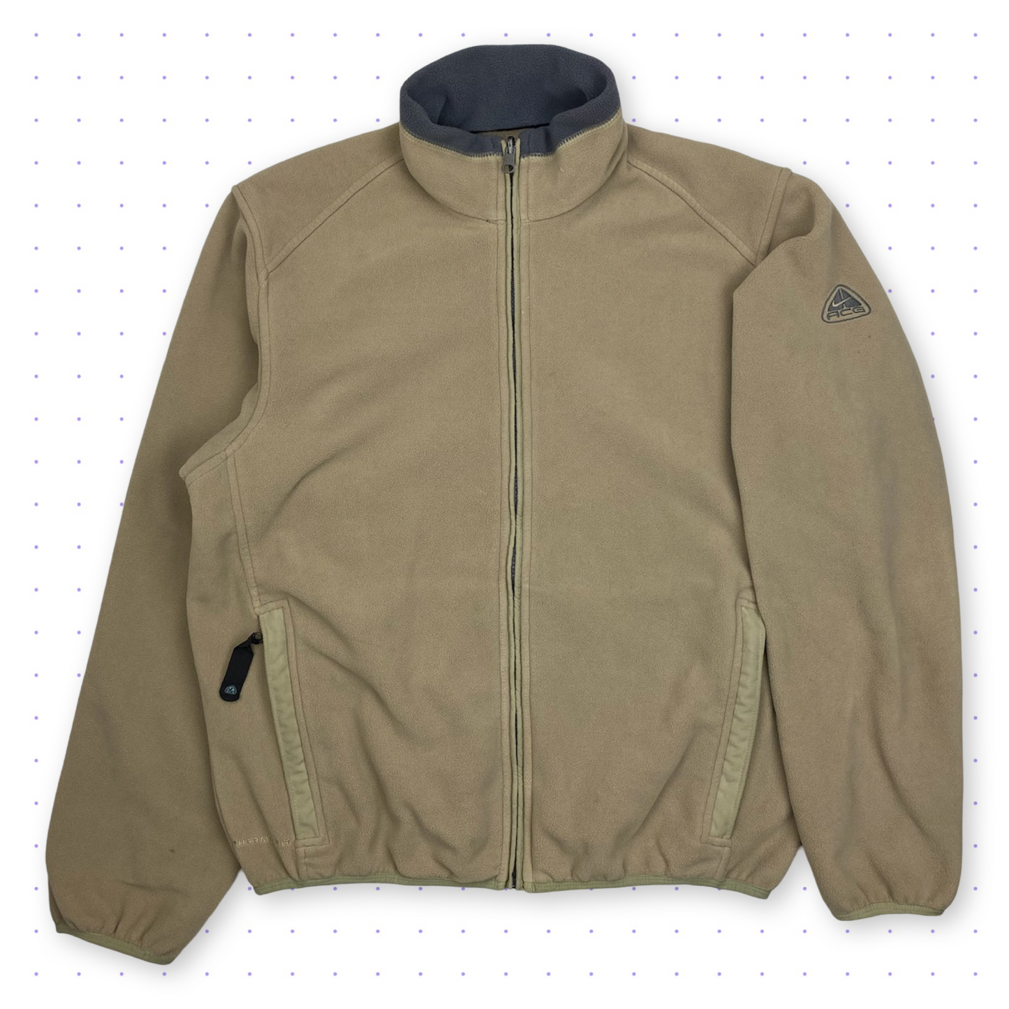 00s Nike ACG Therma-Fit Heavy Fleece Jacket Beige