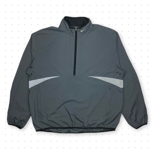 00s Nike Reflective Half-Zip Lightweigt Jacket Grey