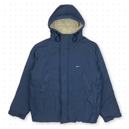 00s Nike Tactical Puffer Jacket Navy Blue