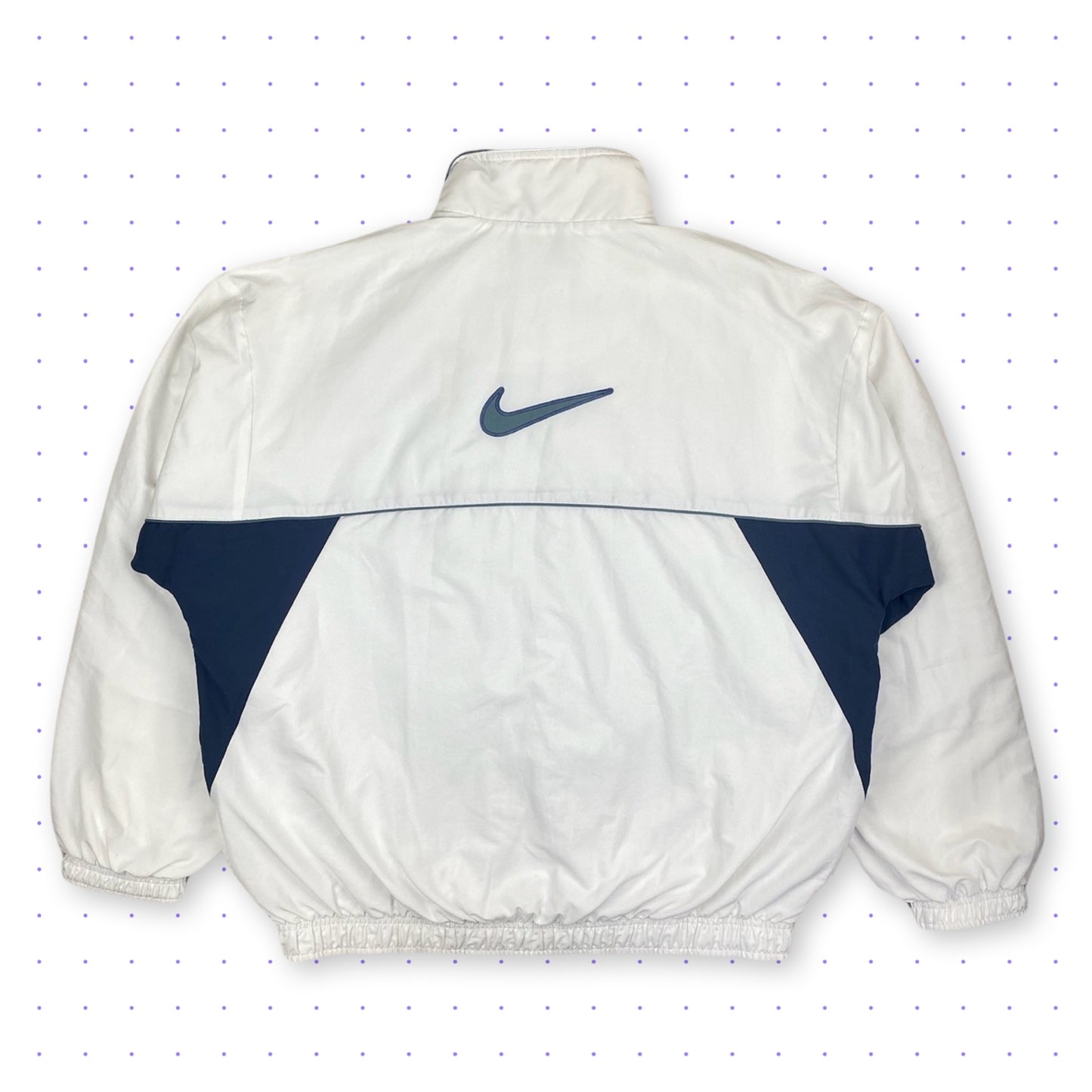 90s Nike Backswoosh Boxy Jacket White/Navy