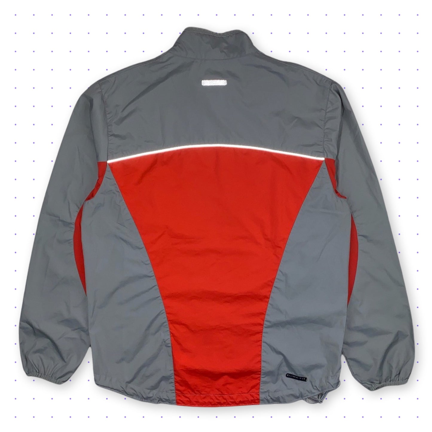 00s Nike Clima-Fit Reflective Jacket Grey/Red