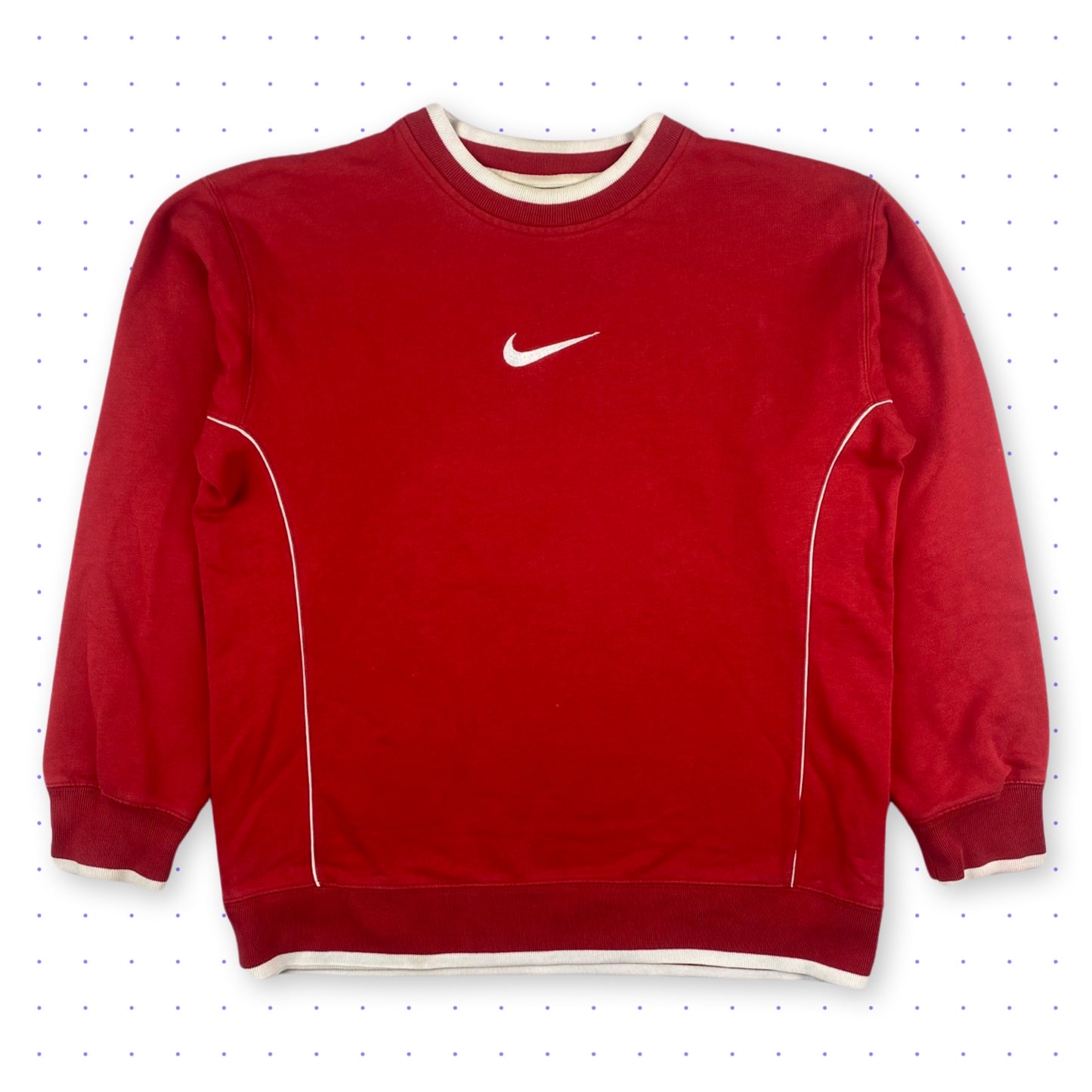 00s Nike Center Swoosh Sweater Red