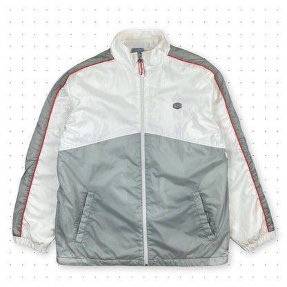 00s Nike Hex Fleece Lined Jacket White/Grey