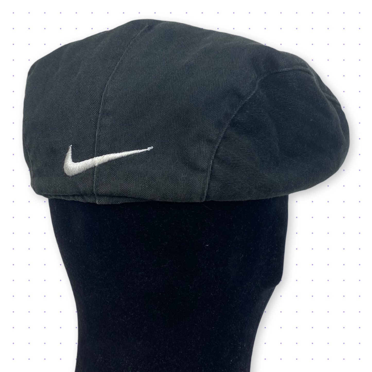 90s Nike Flat Cap Faded Black