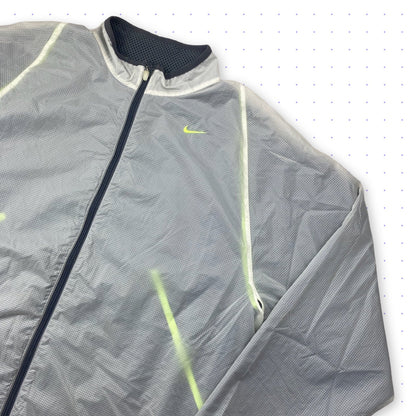 ‘05 Nike Clima-Fit Semi Transparent Layered Ventilated Jacket White/Grey