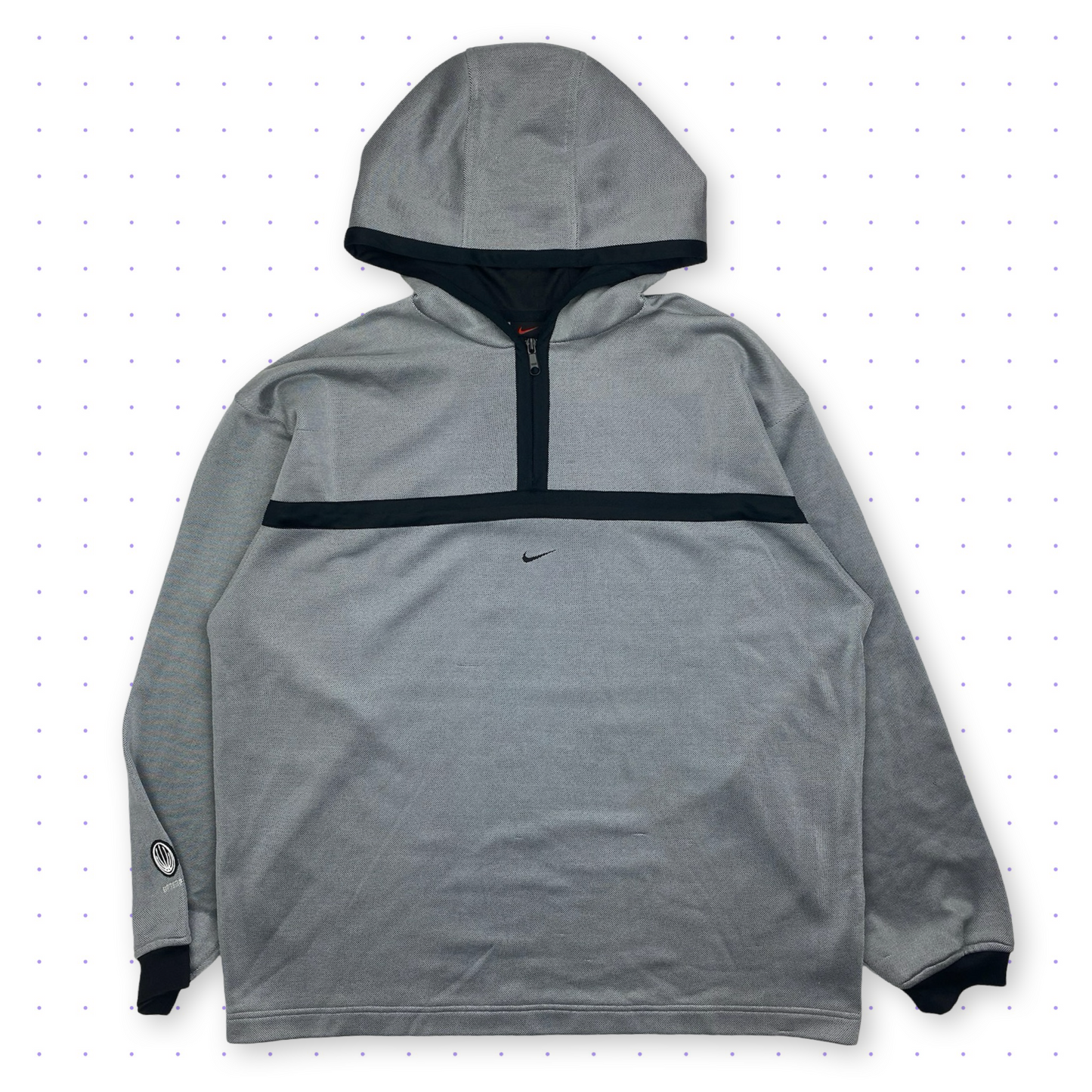 ´99 Nike Uptempo Half-Zip Hoodie Grey