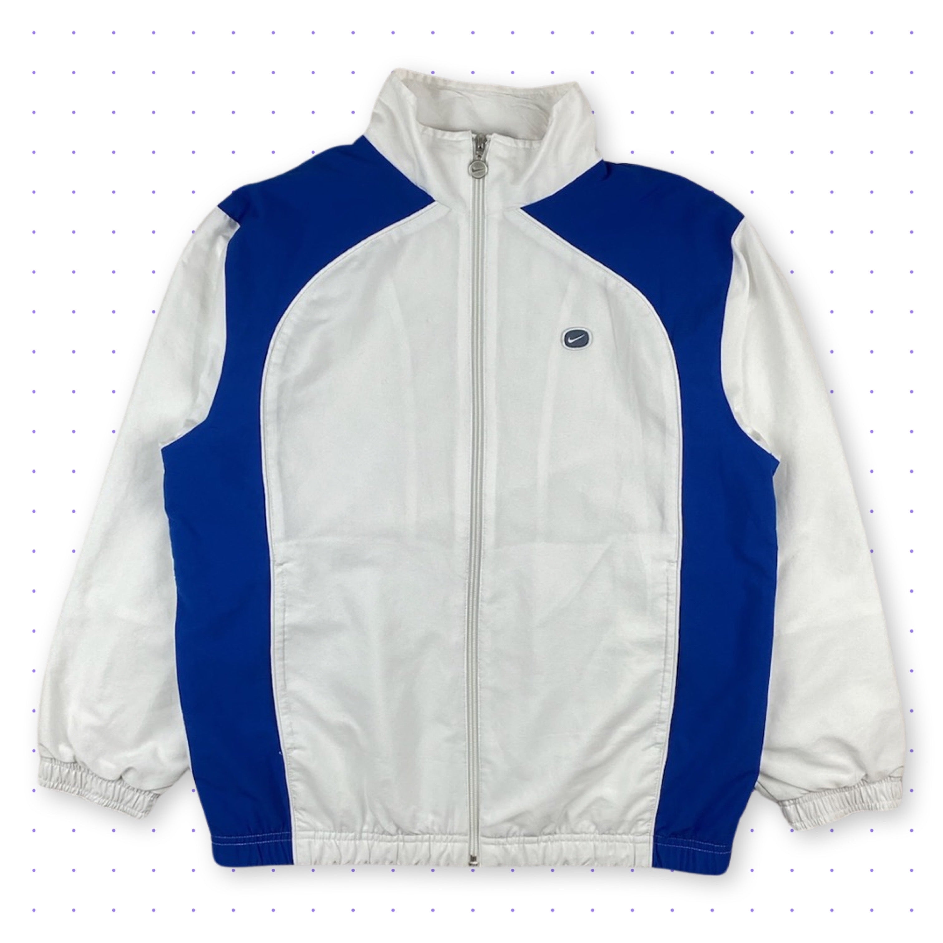 00s Nike Spellout Jacket White/Blue – welltosell