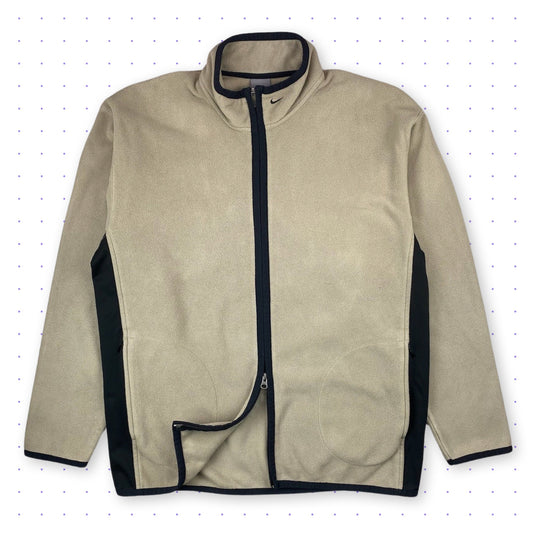 00s Nike Therma-Fit Fleece Jacket Beige