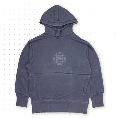 ‘02 Nike B2 Double Hood Hoodie Washed Blue