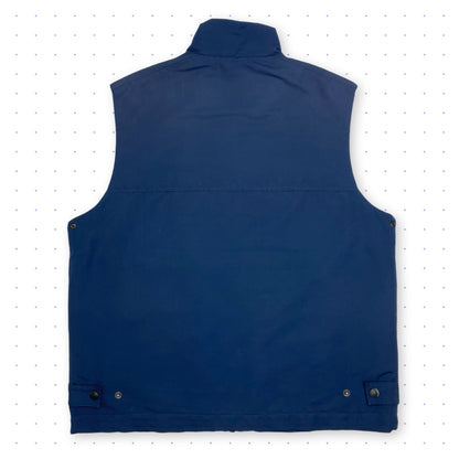 ‘01 Nike Black Tab 3D-Pockets Tactical Vest Navy Blue