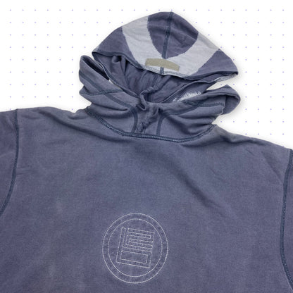 ‘02 Nike B2 Double Hood Hoodie Washed Blue