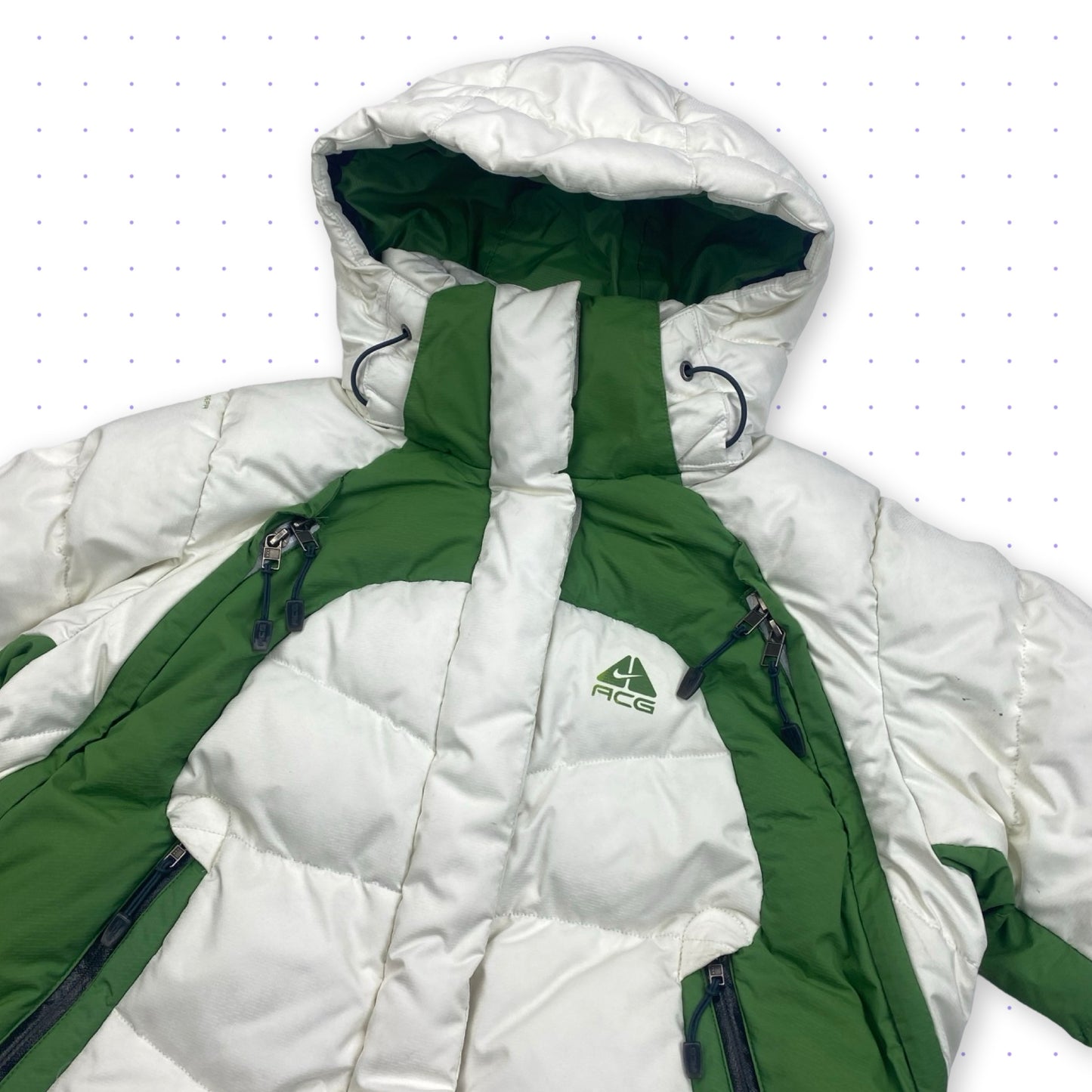 ‘05 Nike ACG Ventilated Puffer Jacket White/Green