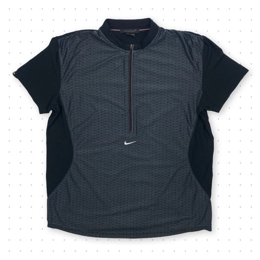 00s Nike Sphere Cross Training Graphic Half-Zip T-Shirt Black