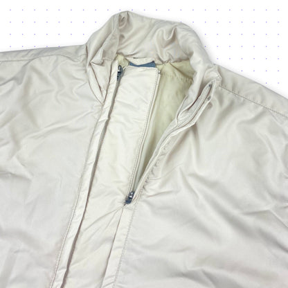 00s Nike Clima-Fit Double Zip Padded Jacket Beige