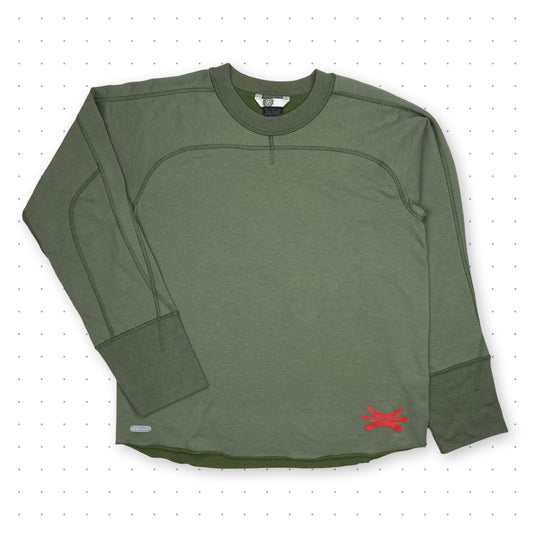 ´02 Nike B2 Dri-Fit Overlock Panelled Longsleeve Khaki