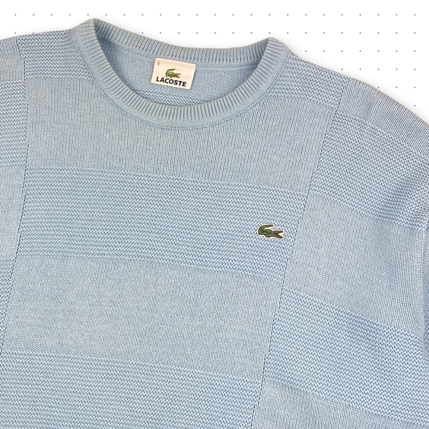 Vintage Lacoste Sweater Babyblue