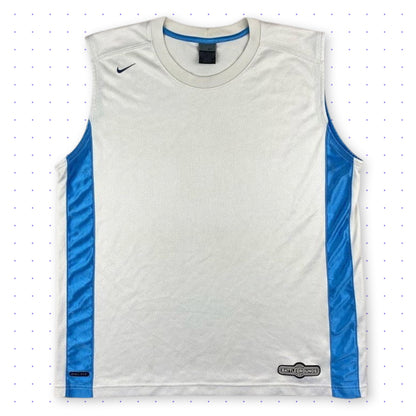 00s Nike Battlegrounds Tank Top White/Blue