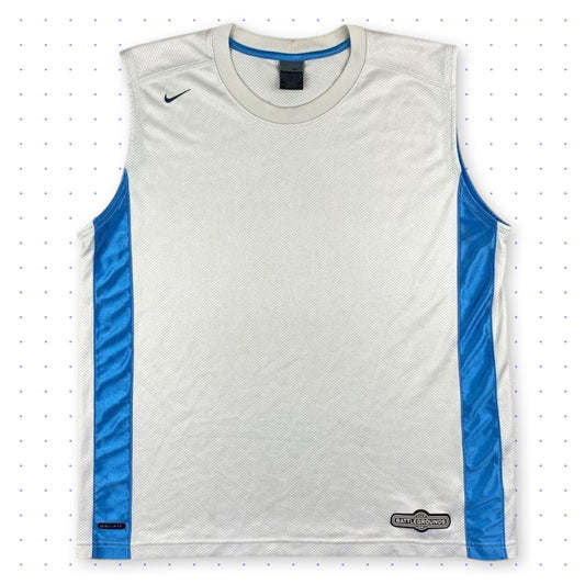 00s Nike Battlegrounds Tank Top White/Blue