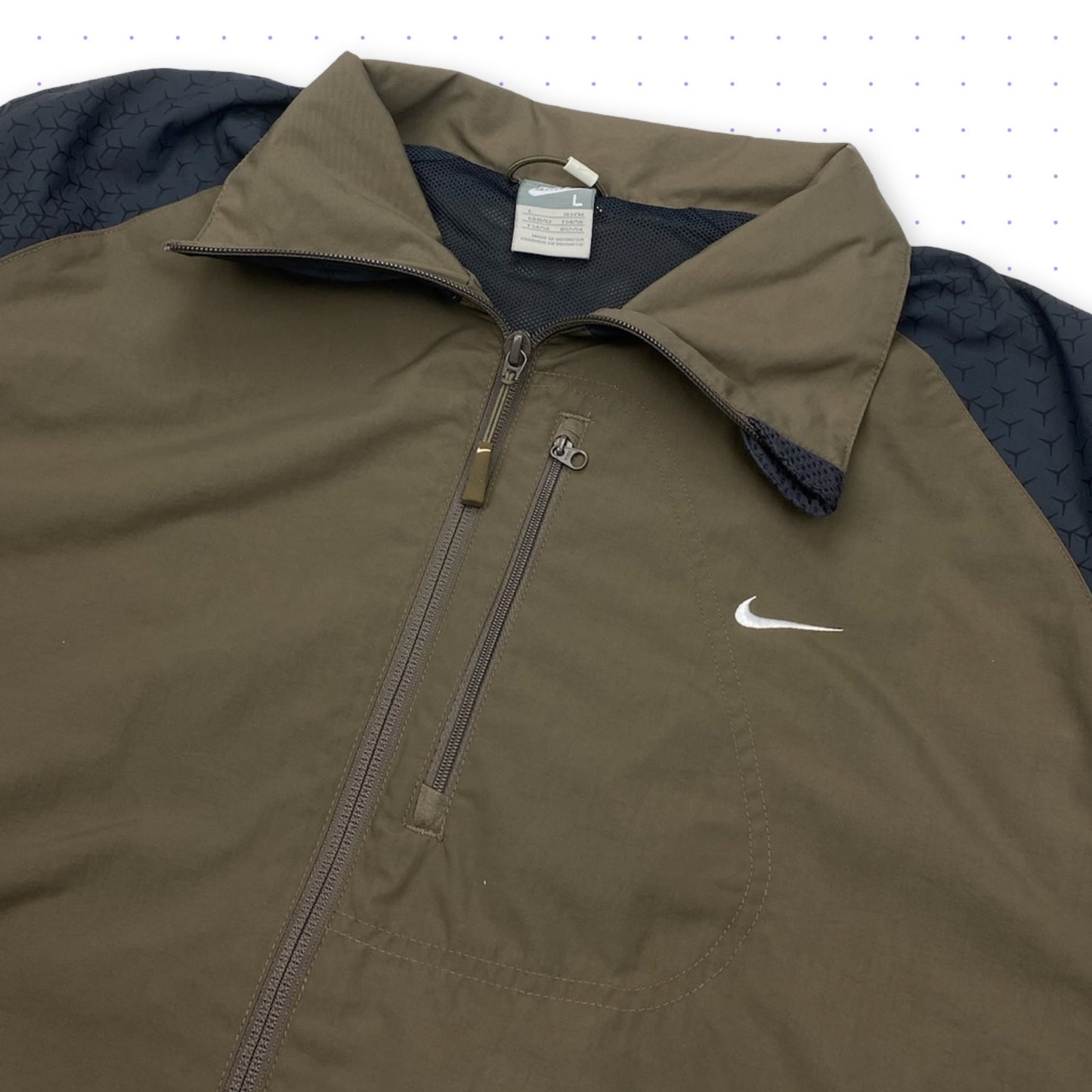 00s Nike Air Crowfeet Ventilated Jacket Khaki