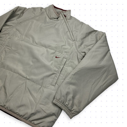 ‘01 Nike Asymmetrical Padded Jacket Grey/Burgundy